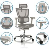 MID.YOU Pisarniški Stol Ergohuman Slim I G, Svetlo Siva | Shoptok.si
