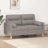  Kavč dvosed z blazinami taupe 120 cm blago, (20924968) Cene