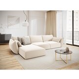 Mazzini Sofas Bež baršunasti kutna garnitura (s lijevim kutom/s ležaljkom) Vanda – | shoptok.hr