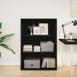 vidaXL Regal za knjige crni 80x30x114 cm od konstruiranog drva | shoptok.hr