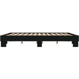  Okvir za krevet crni 160x200 cm konstruirano drvo i metal | shoptok.hr