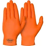 Nitrilne rukavice V6436-L, Veličina L, 100 komada, Narandžaste