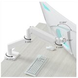  MA-DA1-04-W podesivi drzac za monitor, tilt, 17-32 max.10kg White | Eponuda.com