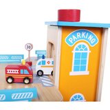 ECO TOYS drvena garaža sa stazom i liftom + automobili | ePonuda.com