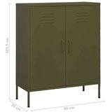  Za pohranu maslinasto zeleni 80 x 35 x 101 5 cm čelični | shoptok.hr