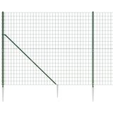  Ograda od žičane mreže sa šiljastim držačima zelena 1,4 x 10 m | shoptok.hr