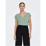 Only Light green women's basic T-shirt Free - Women | Shoptok.si