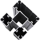  Set panela za ogradu WPC 792 x (105 - 186) cm crni | Eponuda.com