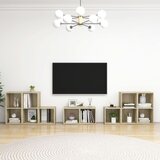 vidaXL 8-dijelni set TV ormarića boja hrasta sonome od iverice Cijene