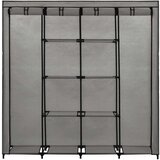  Ormar s 4 odjeljka sivi 175 x 45 x 170 cm | shoptok.hr