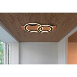 Globo LED stropna svjetiljka Jayden (40 W, D x Š x V: 630 x 350 x 70 mm, Smeđa, crna, Topla bijela) | shoptok.hr