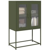  Visoka ploča maslinasto zelena 68x39x107 cm čelik Cene