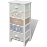 Furnova Elegantna francoska omarica s 5 predali les, (21956193) | Shoptok.si