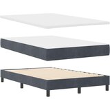 vidaXL Box Spring Bed z blazino Temno sivo 120x200 cm Žamet | Shoptok.si
