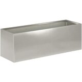  Vrtna saksija Srebrna 60 x 20 x 20 cm Nehrđajući čelik - Nehrđajući čelik 60 x 20 x 20 cm 1 | shoptok.hr