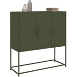  Visoka komoda maslinastozeleni 100,5x39x107 cm čelična | Eponuda.com