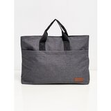Fashion Hunters Large gray laptop bag Cene'.'