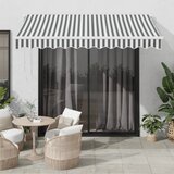 Maison Chic Ročno zložljiva tenda - Senčniki z LED diodami antracit in bela 300x250 cm, (22041157) | Shoptok.si