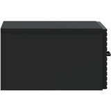  Stenski nočni omarici s predalom 2 pcs Črna 34,5 x 33 x 20 cm, (5000209683) | Shoptok.si