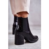 Gemre Snake Leather Booties La.Fi | ePonuda.com
