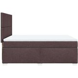 vidaXL Box spring postelja z vzmetnico temno rjava 160x200 cm blago, (21321079) | Shoptok.si