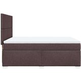 vidaXL Krevet s oprugama i madracem tamnosmeđi 160x200 cm tkanina | shoptok.hr