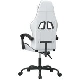  Gaming stol bela in črna umetno usnje, (21377602) | Shoptok.si