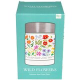 Rex London Otroška termovka za hrano v kremno beli in srebrni barvi 450 ml Wild Flowers – | Shoptok.si