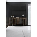 Hanah home komoda luxe walnut silver | ePonuda.com