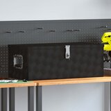  Kutija za pohranu crna 80 x 39 x 30 cm aluminijska | shoptok.hr