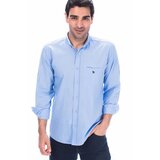 Dewberry G615 LINEN SHIRT-BLUE Cene