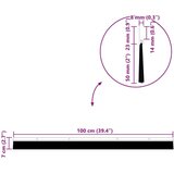  Držač četke za vrata 12 pcs Bijelo 100 cm Aluminijski legura | shoptok.hr