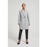 Moodo Women's coat with buttons - gray | Shoptok.si