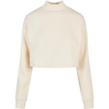 Urban Classics Ladies Cropped Oversized Sweat High Neck Crew whitesand | Shoptok.si