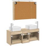  Set namještaja za kupaonicu 4 kom. Hrast sonoma | shoptok.hr