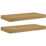  Polica na zidu 2 pcs Smeđa 50 x 23 x 4 cm Konstruirano drvo | shoptok.hr