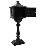 Stojeći sandučić Crna 42,5 x 29,5 x 117 cm Liveni aluminij | Eponuda.ba