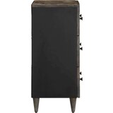 vidaXL Komoda 2 kom svijetlosiva 60x33,5x75 cm Puno drvo Mango | shoptok.hr