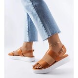  Isaac brown platform sandals Cene