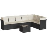  8-dijelni set vrtnih sofa od poliratana s jastucima crni | shoptok.hr