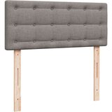 vidaXL Box spring postelja z vzmetnico taupe 120x200 cm blago | Shoptok.si