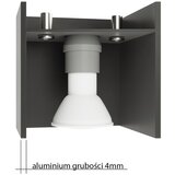 Nice Lamps Siva stropna svjetiljka s metalnim sjenilom 10x10 cm Lorum – | shoptok.hr