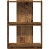 vidaXL Regal za knjige s 3 razina boja staro drvo 60x30x80 cm drveni | shoptok.hr