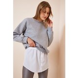  Women's White Sweater and Sweatshirt Six with Skirt Poplin Shirt | Shoptok.si