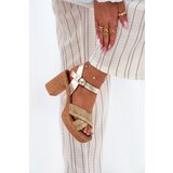 Zazoo Leather Heeled Sandals With Braided Straps | shoptok.hr
