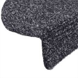  Prostirke za stepenice, samoljepljive, 5 kom, 56x17x3 cm, tamno sive, poluokrugle | shoptok.hr