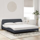 vidaXL okvir za krevet s uzglavljem tamnosivi 180x200 cm baršunasti | shoptok.hr