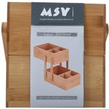 Msv Kupaonski organizator od bambusa za kozmetiku u prirodnoj boji Isalys – | shoptok.hr