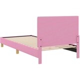  Otroški posteljni okvir z vznožjem Roza 90 x 200 cm blago, (5000104641) | Shoptok.si