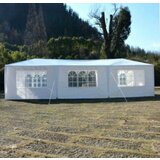Paviljon tenda 9x3m bela sa stranicama Cene'.'